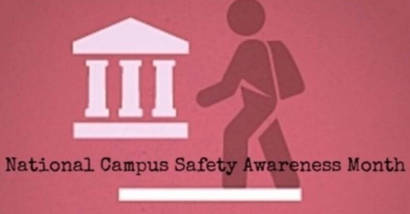 National Campus Safety Awareness Month logo