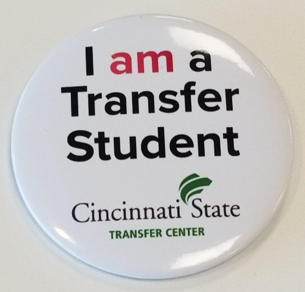 Button with "I am a Transfer Student"