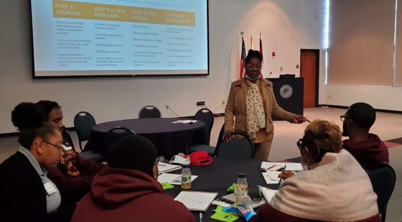 Ms. Michelle Graves leading a financial workshop at the TRIO Leadership Conference