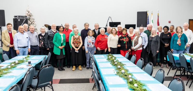 Retired employees at Holiday Lunch 2022