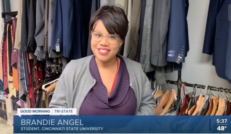 Student Brandie Angel describes the importance of the Career Closet