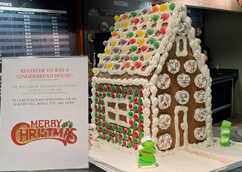 gingerbread house at Bakery Hill