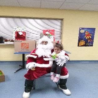 Santa Claus with a child