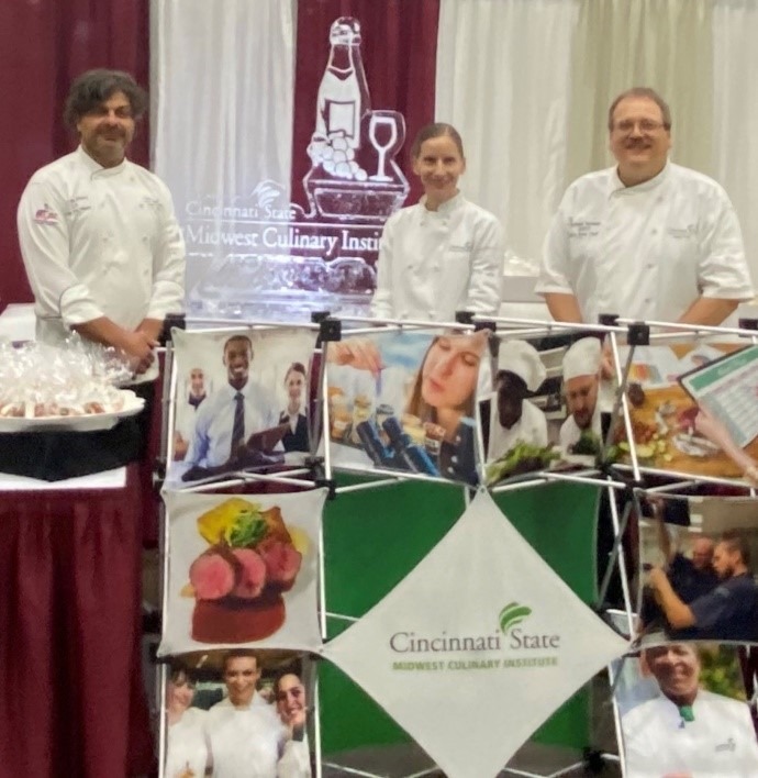 Cincinnati State booth at 2022 International Wine Festival