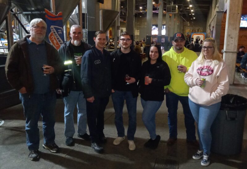 WDC students take a break after their tour of Rhinegeist