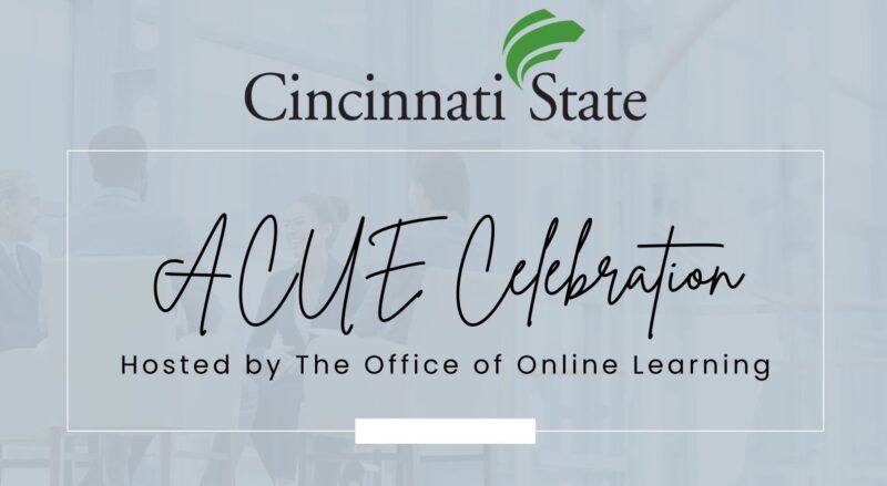 ACUE celebration logo