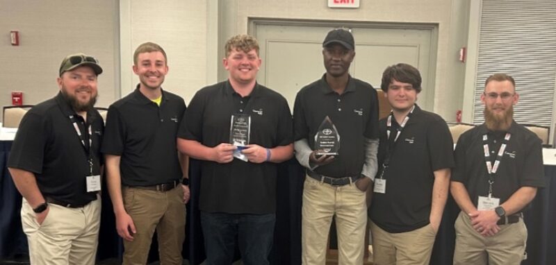 Cincinnati State Land Surveying Team 2023 with their third place award