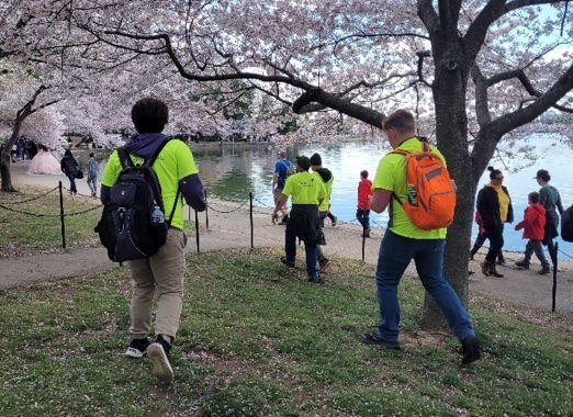 Team searches for a monument along the Tidal Basin