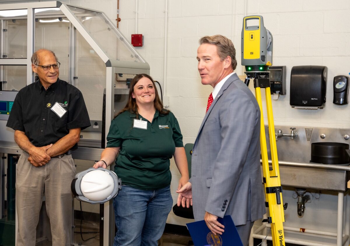 Professor George Armstrong, student Heather Hayden, and Lt. Gov. Jon Husted