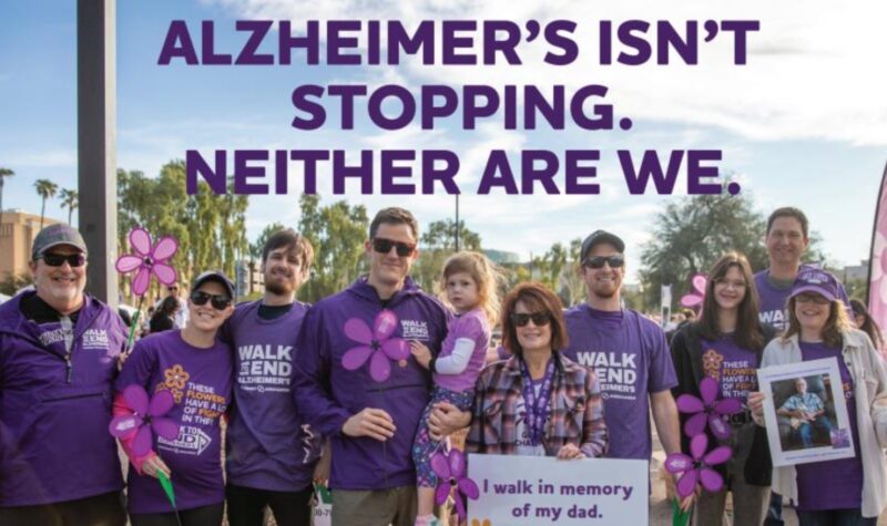 Walk to End Alzheimer's team photo