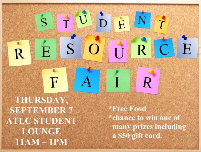 Student Resource Fair flyer Fall 2023