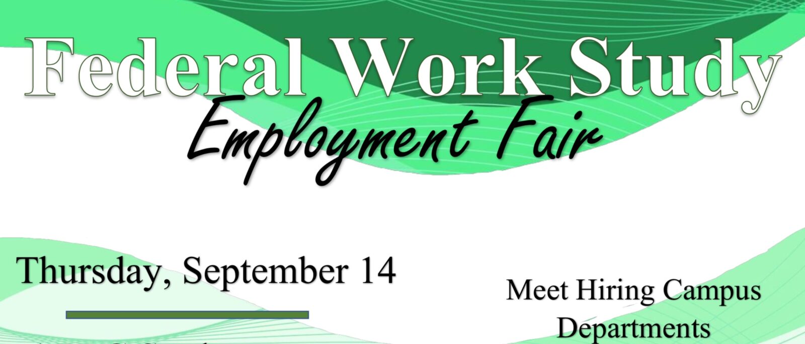 Work-Study Job Fair Fall 2023 logo