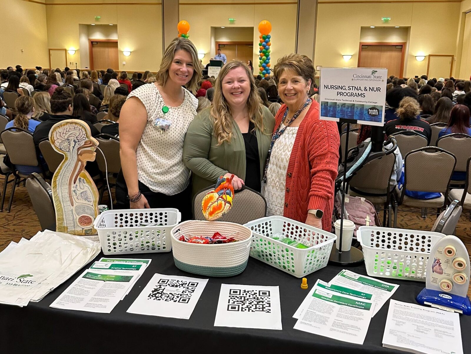 Cincinnati State Nursing program representatives at HealthFORCE event - 10-4-23