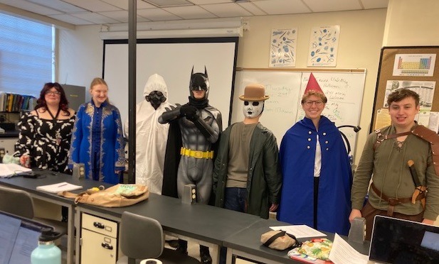 EIT students in Halloween costumes