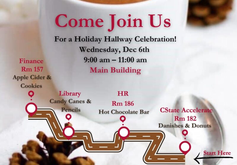 Holiday Hallway Celebration poster