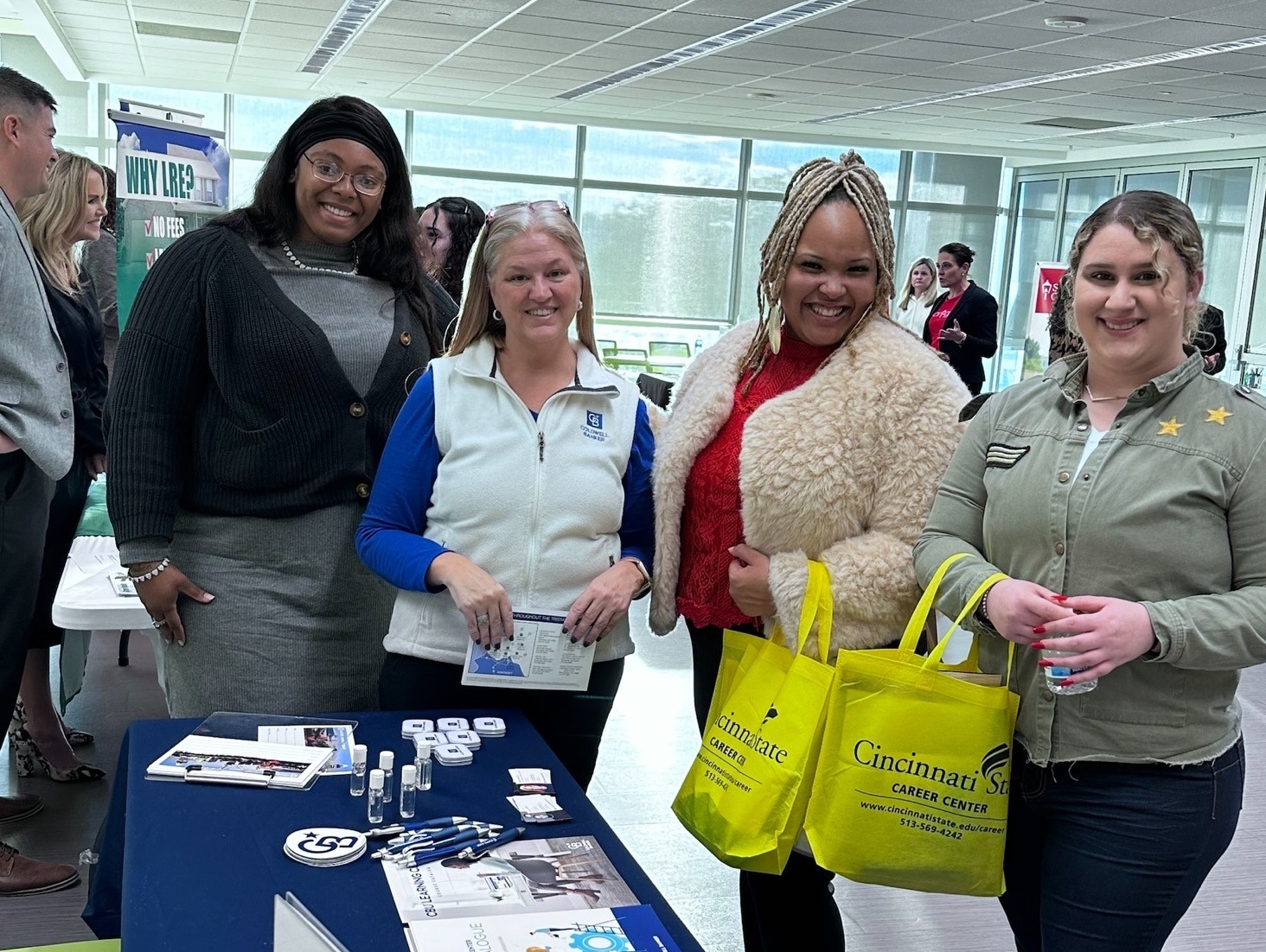 Group of students at the Real Estate event