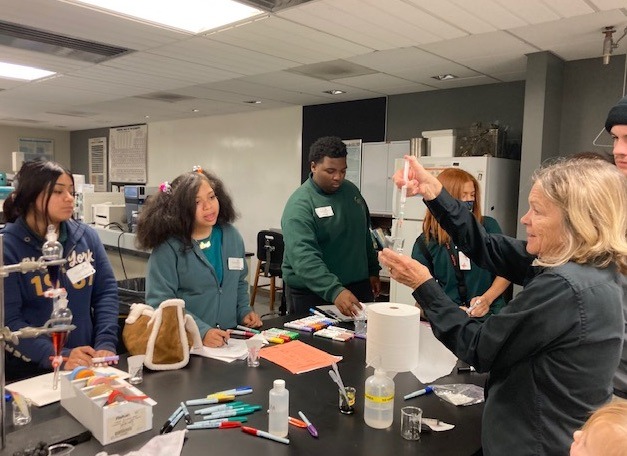 Chromatography lab activities at HS Environmental Day Nov. 2023