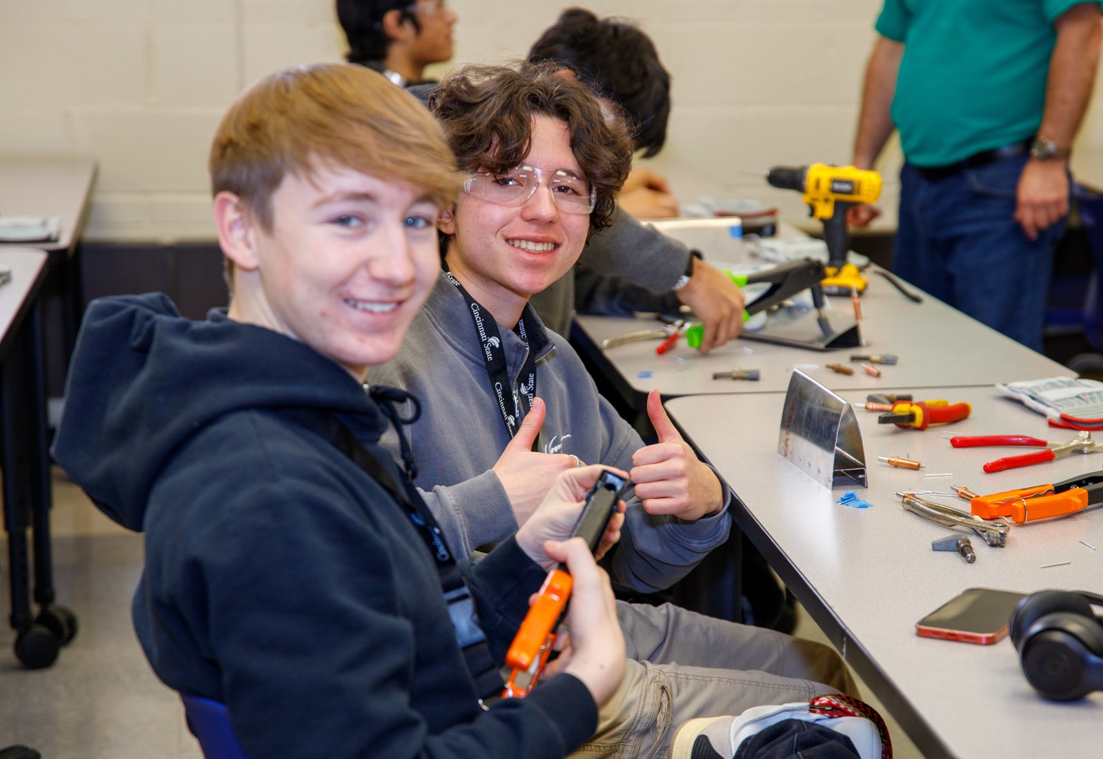 Smiling students at Career Tech Expo