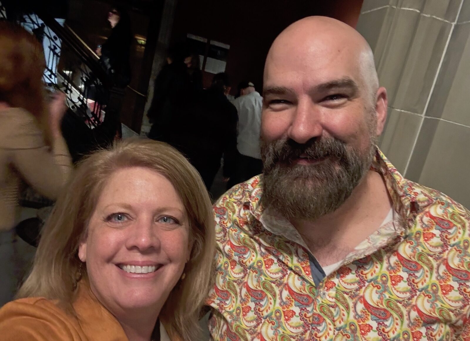 Graphic Design Professors Kathy Freed and Joel Knueven at the ADDY Awards Celebration