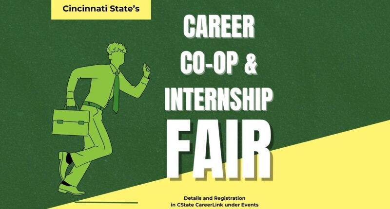 Illustration from poster for Career, Co-op & Internship Job Fair