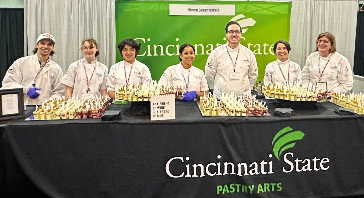 Students at the Cincinnati State booth