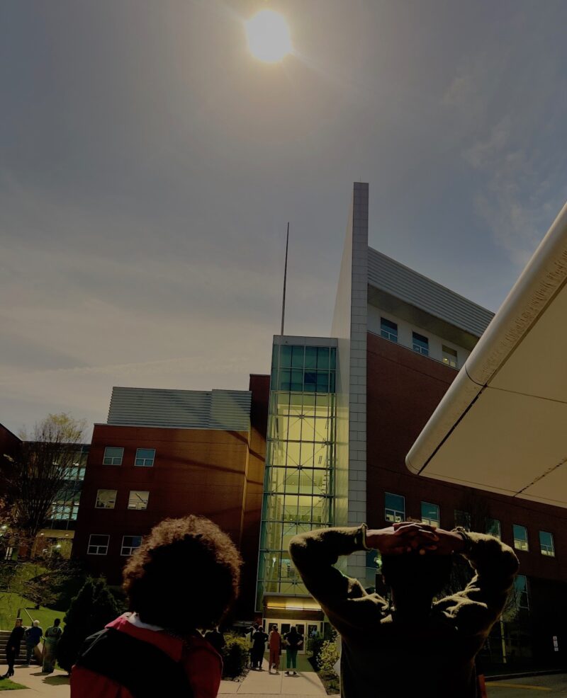 students watching the eclipse - Apr. 8, 2024