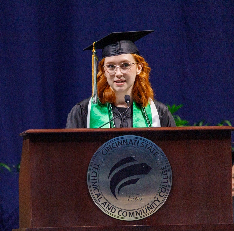 Caitlin Lowe, 2024 student speaker at Commencement