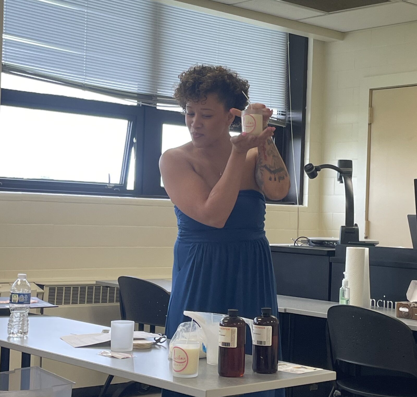 Allysa John compares writing to making candles