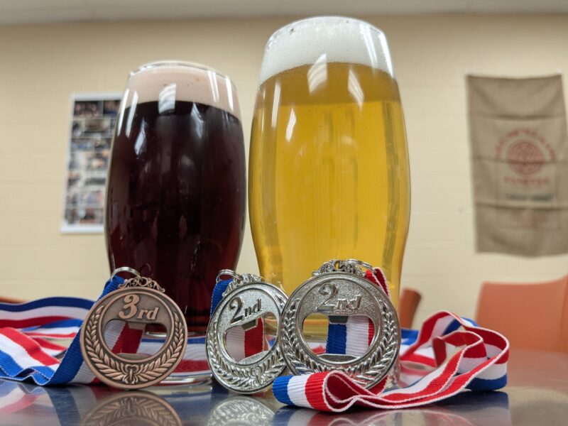 Medals won by Cincinnati State Brewing students at the