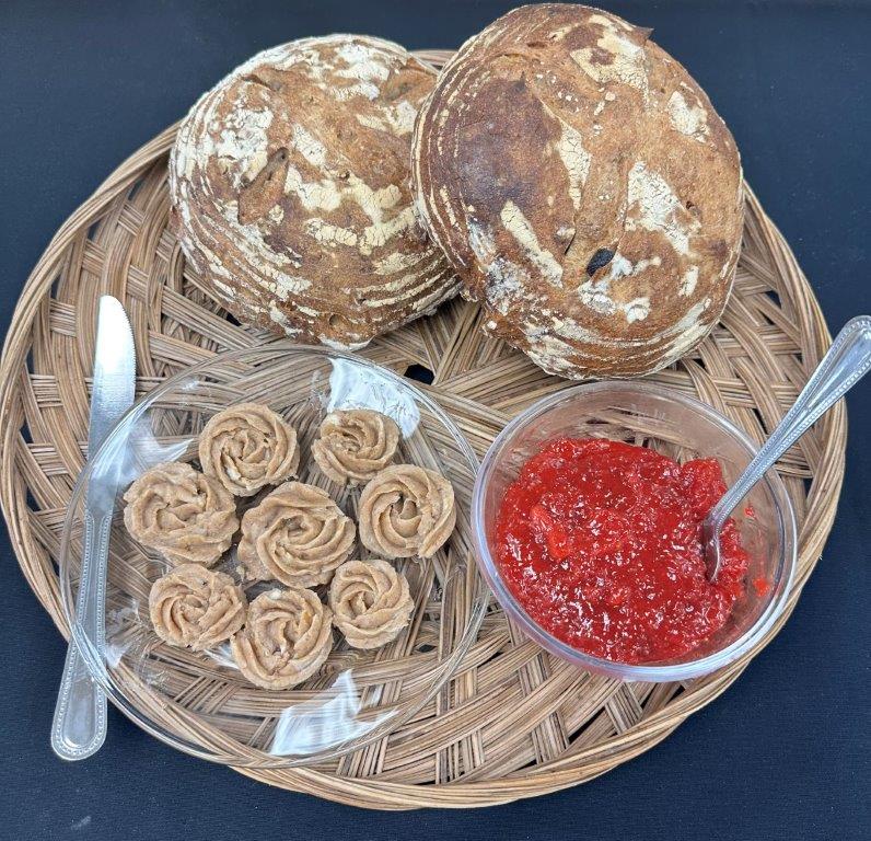 Final project - 2 loaves of bread, butter flowers, jelly
