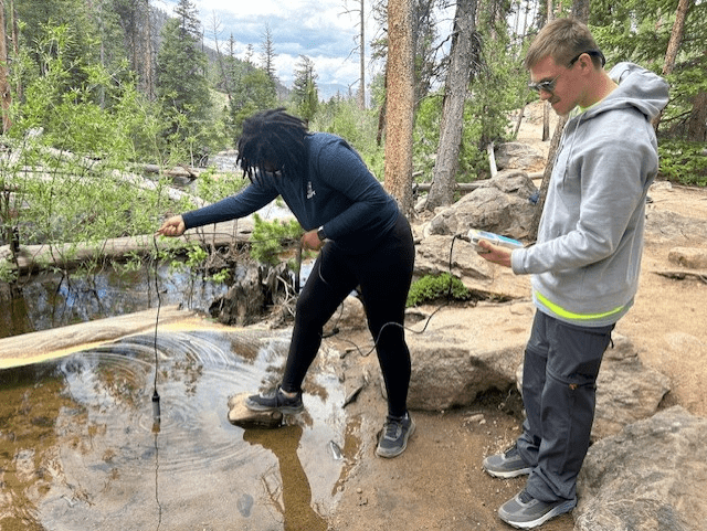 EVT 172 students conduct water testing