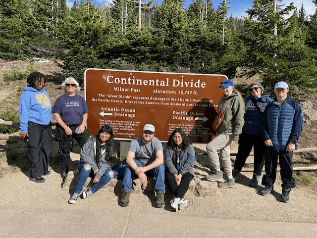 EVT 172 class at the Continental Divide