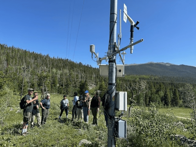EVT 172 class learning about ecology in Colorado