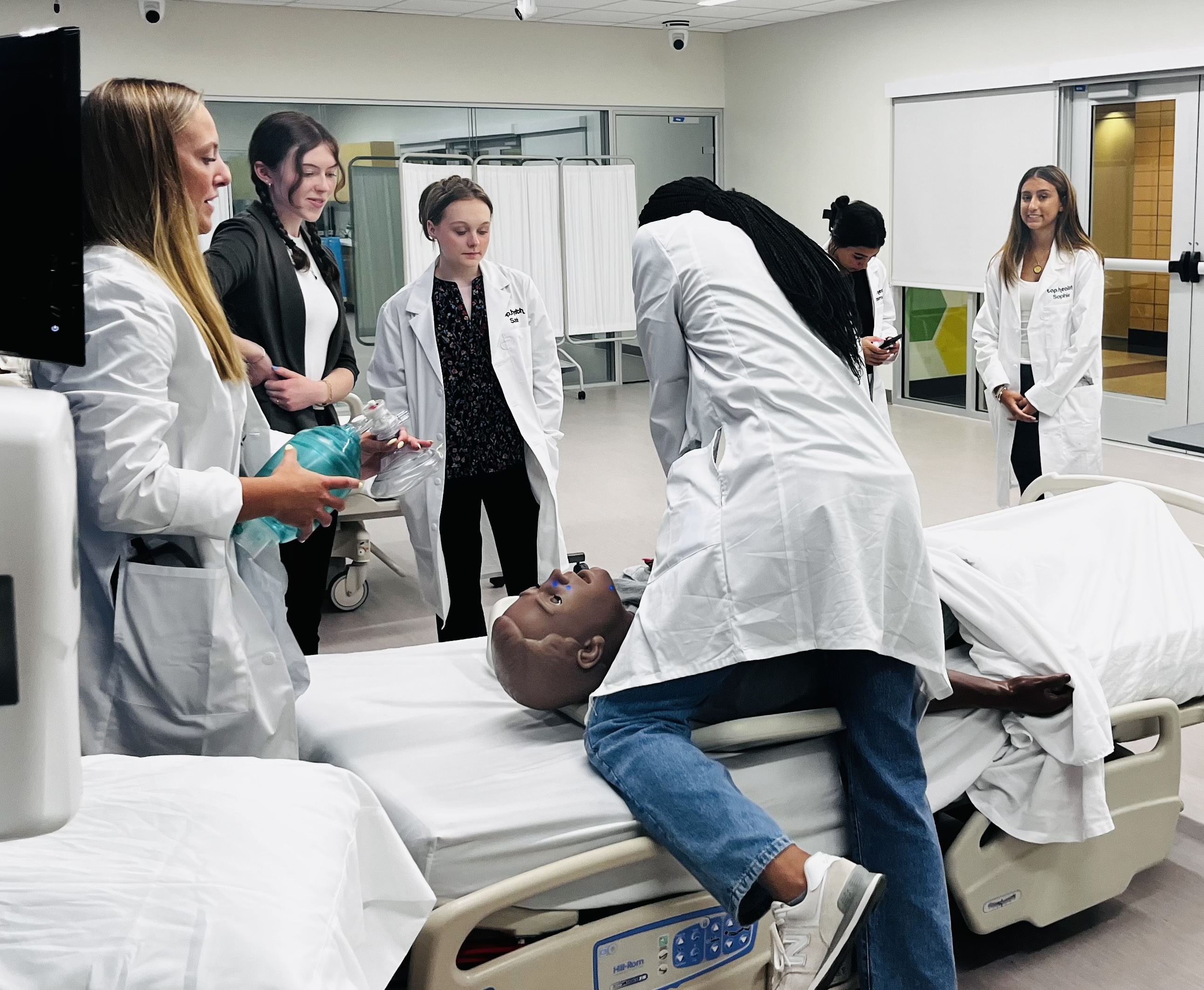 TAP Academy students practice resuscitation skills