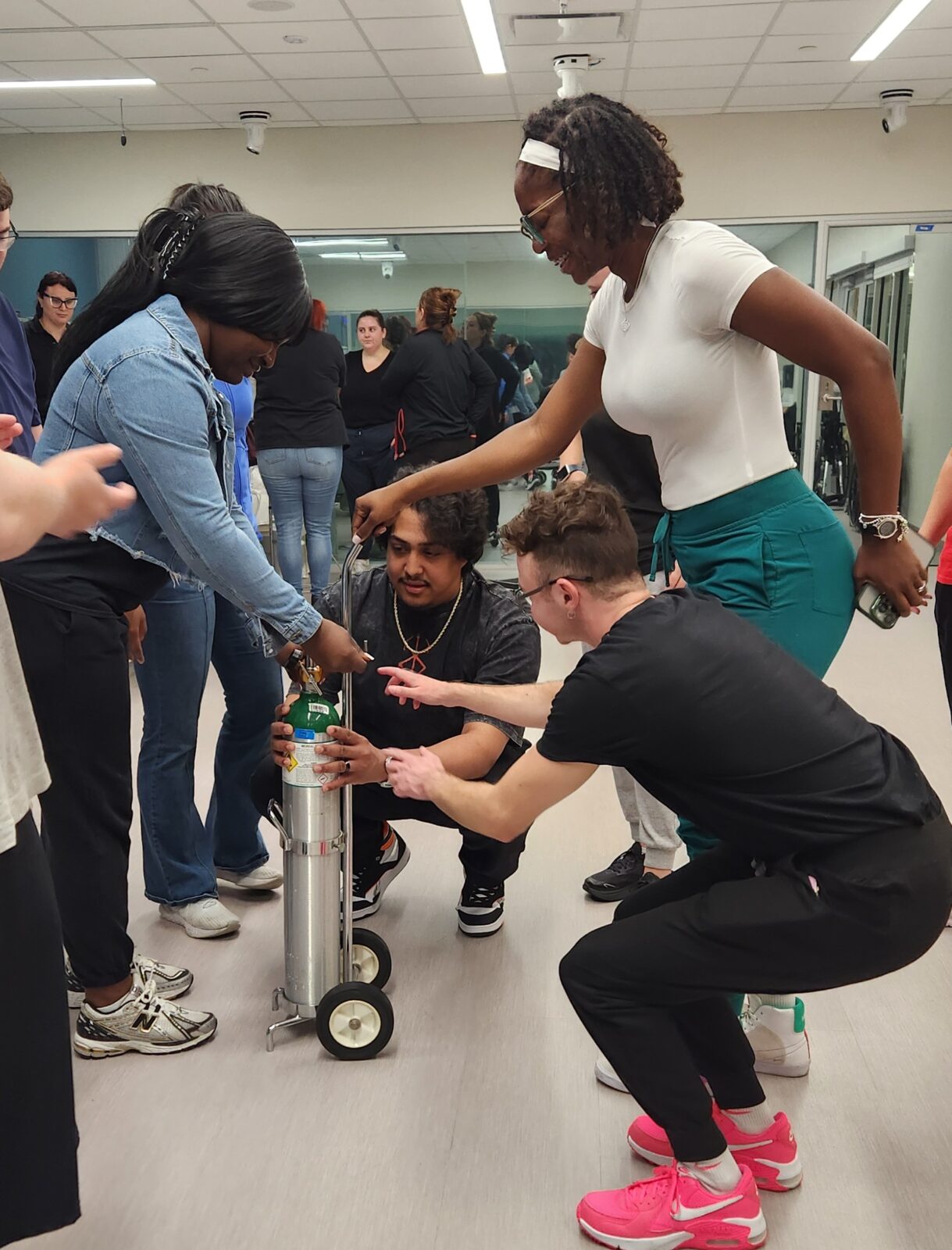 Using an oxygen tank safely