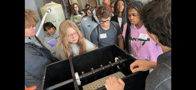 Examining a water filter