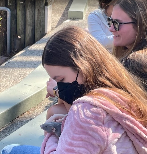 Makaylah Hughes meets a rat