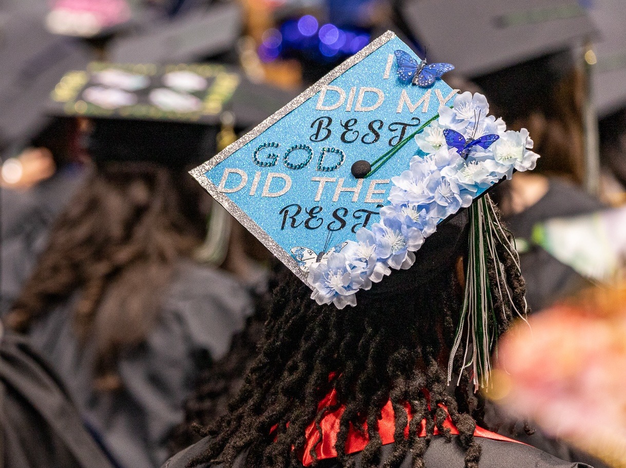 Commencement cap - Did my best, God did the rest