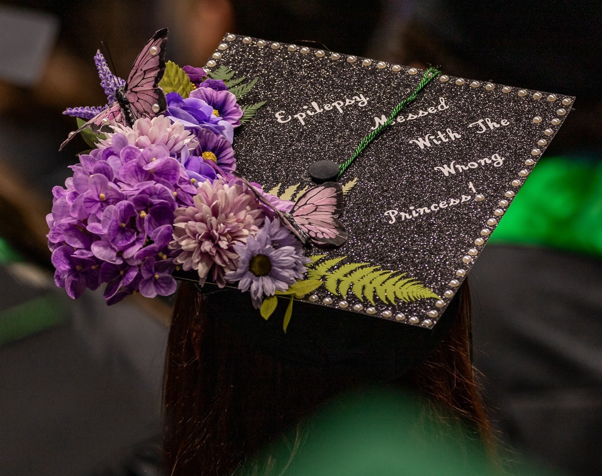 Commencement cap - Epilepsy messed with the wrong princess