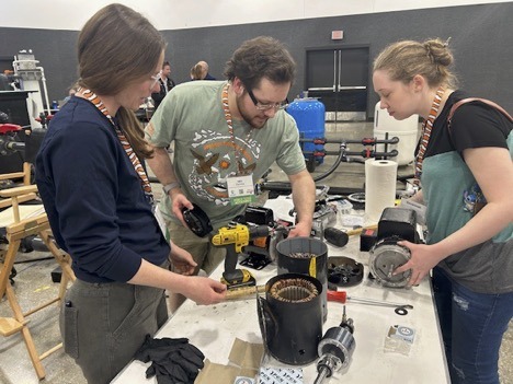 Students in a hands-on workshop at the AALSO Symposium