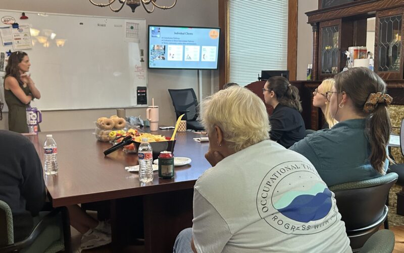 Student Occupational Therapy Association club members and guest speaker Breanna Lynch