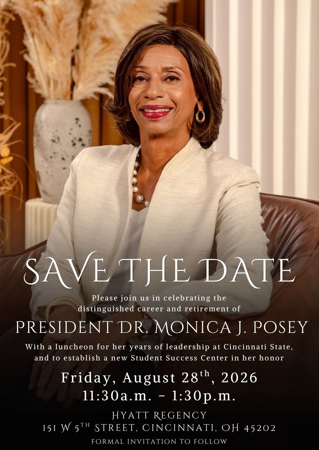 Pres. Posey retirement celebration announcement