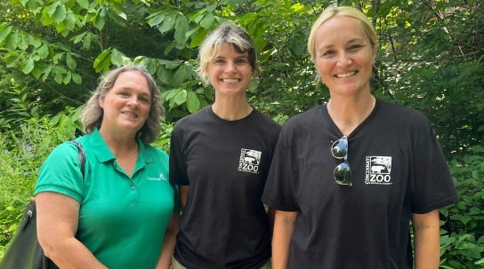 EVT Co-op Coordinator Jennifer Geiger, Peyton Majerski, and Arriane Smith